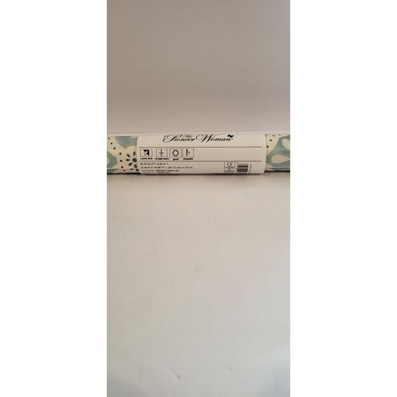 The Pioneer Woman Mint Peel and Stick Wallpaper, Charming Check, 18 x 18.86' - Picture 2 of 6
